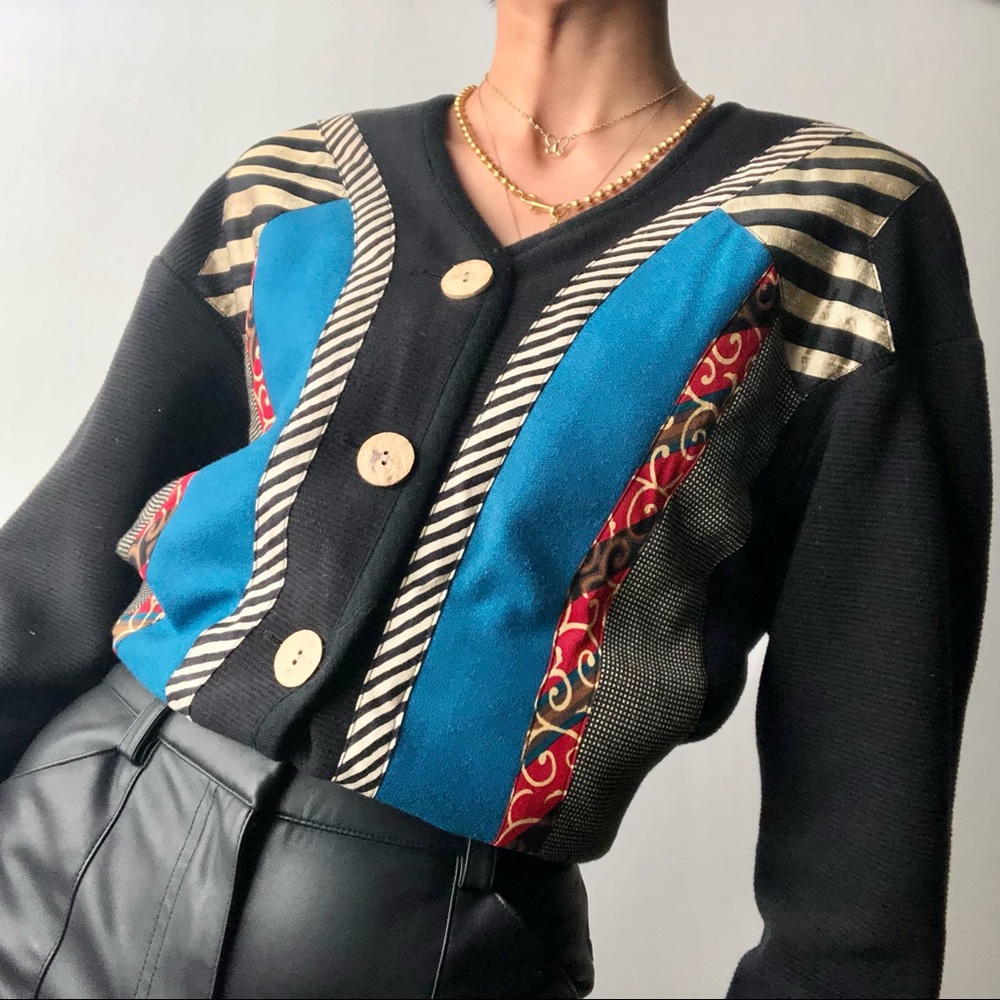 BOGOFREE Patchwork Blazer Cardigan
